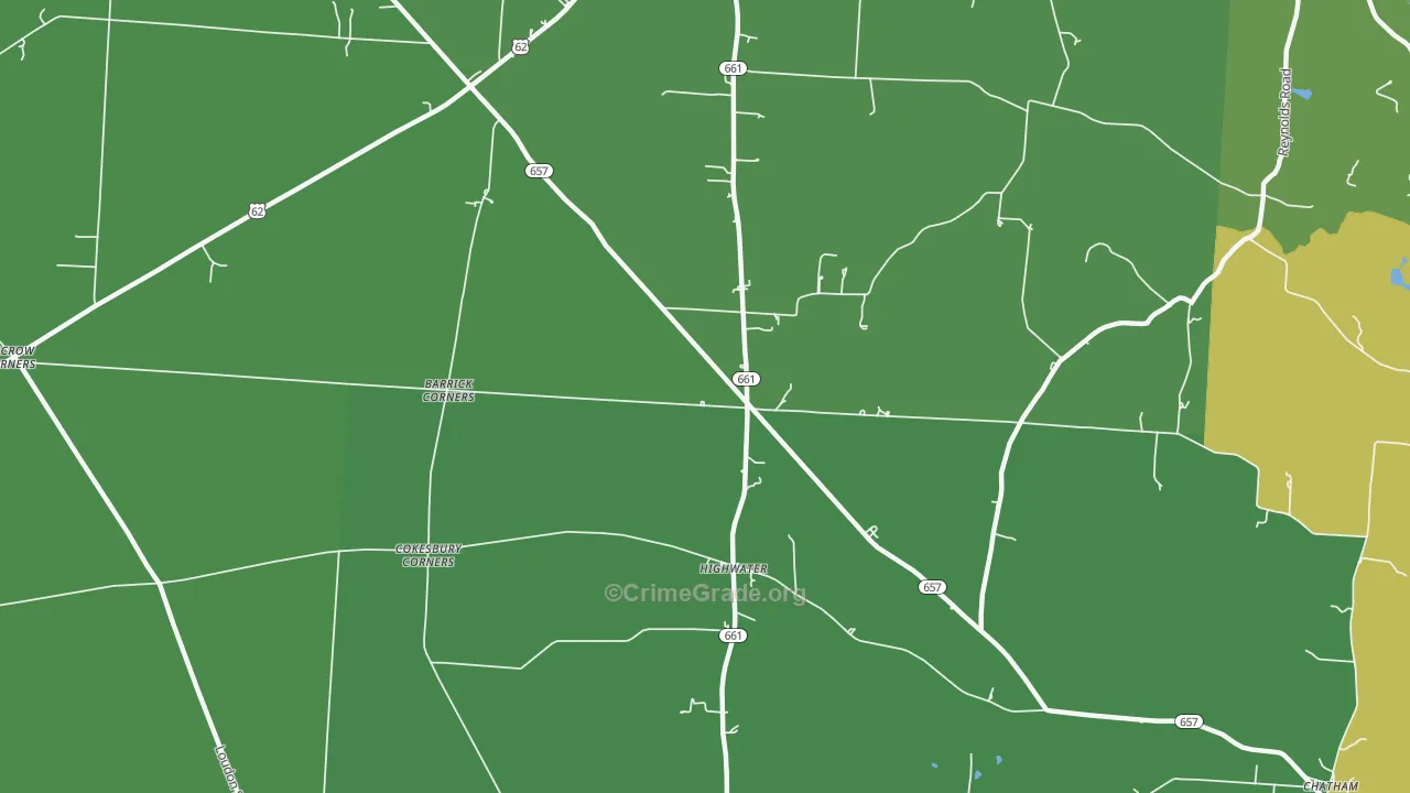 High Water, OH Map of Drug-Related Crime Rates