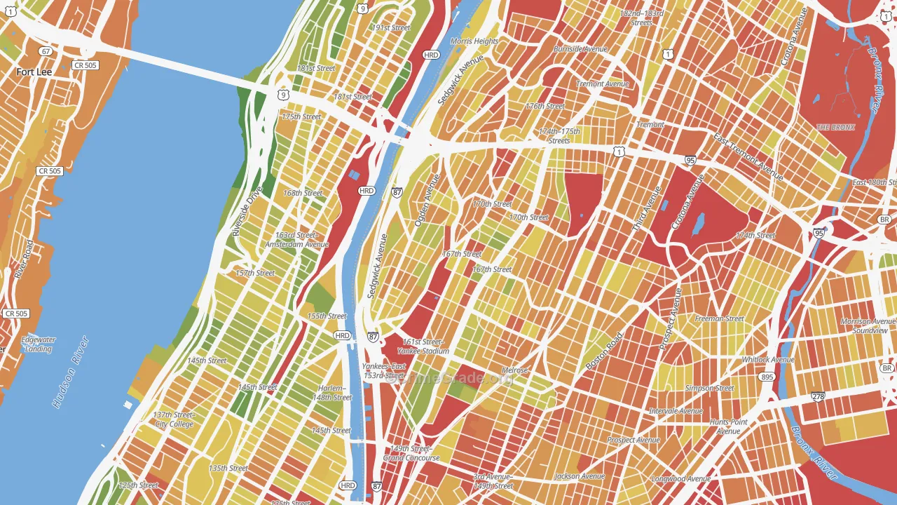 Highbridge, Bronx, NY Map of Drug-Related Crime Rates