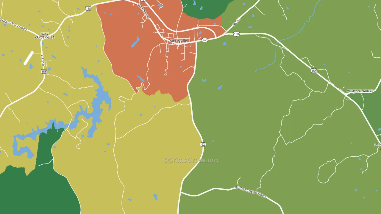 Hightowers, NC Map of Drug-Related Crime Rates