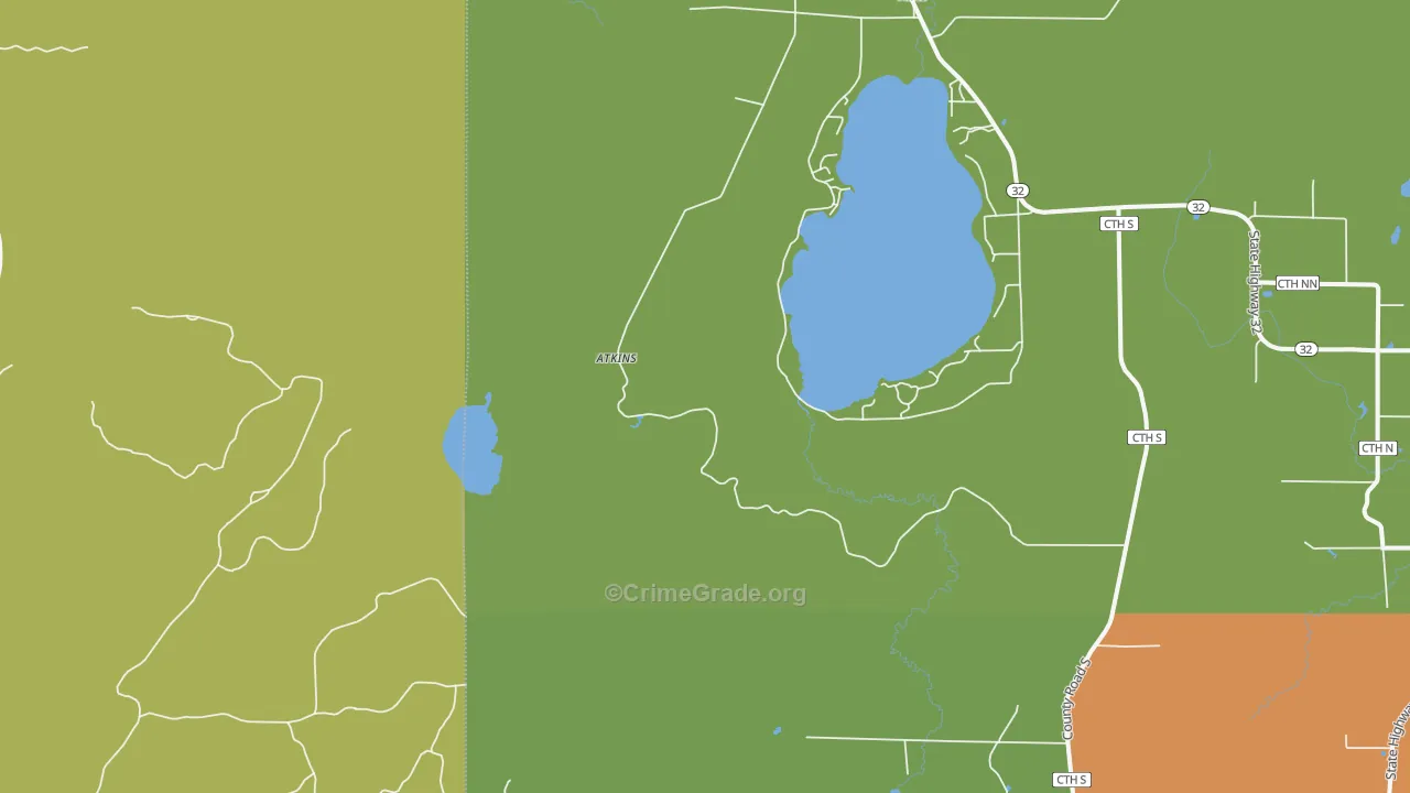 Hiles, WI Map of Drug-Related Crime Rates
