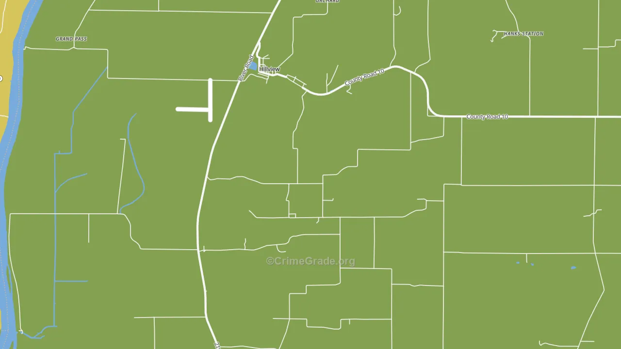 Hillview, IL Map of Drug-Related Crime Rates