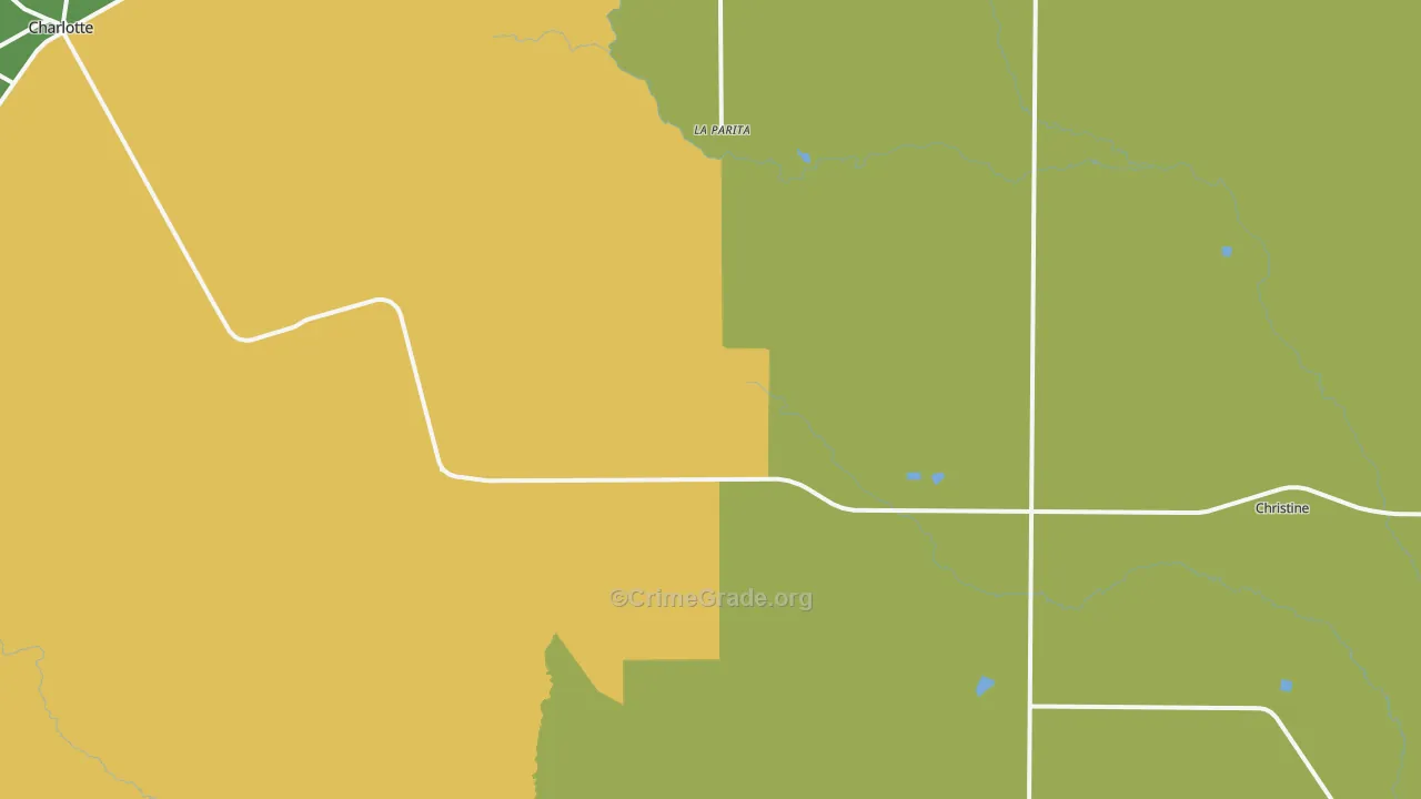 Hindes, TX Map of Drug-Related Crime Rates