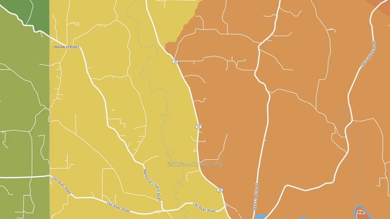 Hintonville, MS Map of Drug-Related Crime Rates