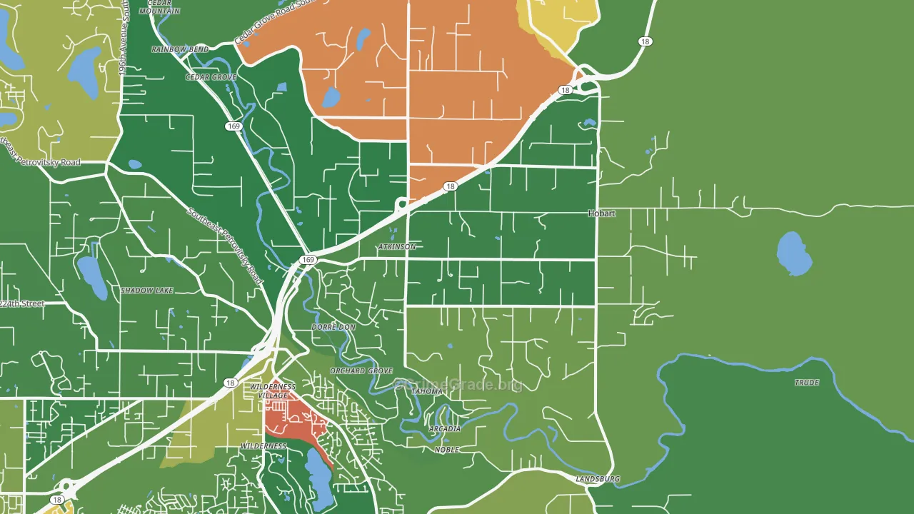 Hobart, WA Map of Drug-Related Crime Rates