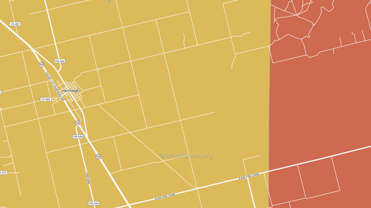 Hobbs, TX Map of Drug-Related Crime Rates