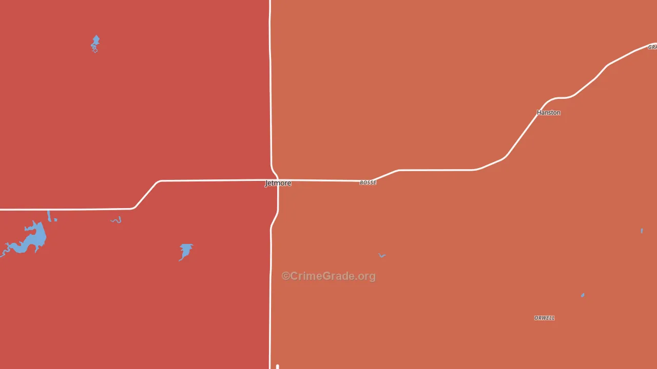 Hodgeman County, KS Map of Drug-Related Crime Rates