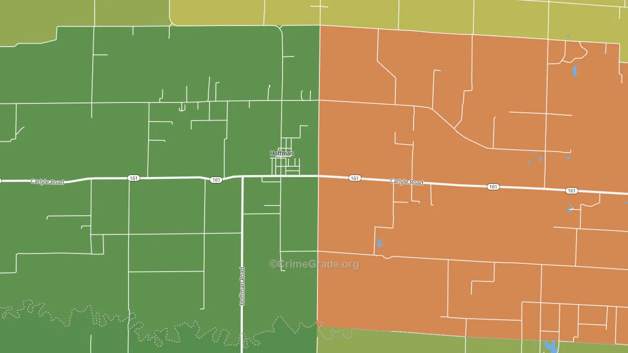 Hoffman, IL Map of Drug-Related Crime Rates