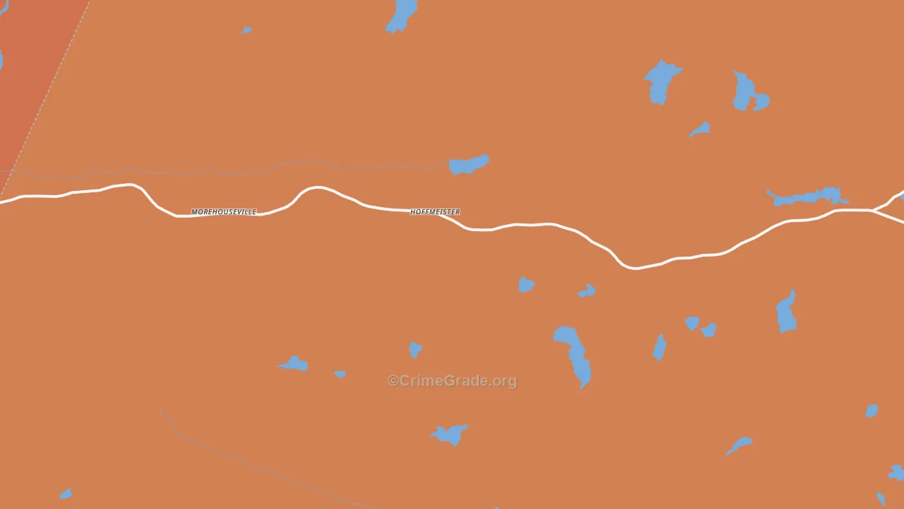 Hoffmeister, NY Map of Drug-Related Crime Rates