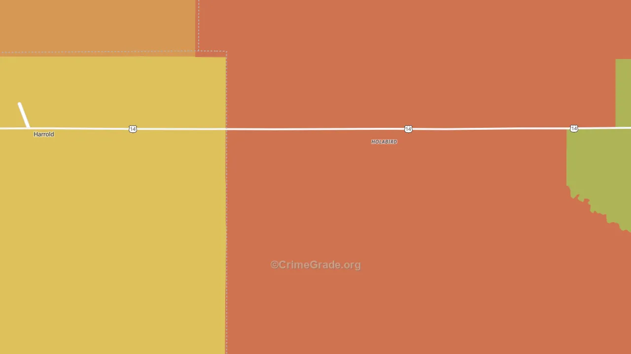Holabird, SD Map of Drug-Related Crime Rates
