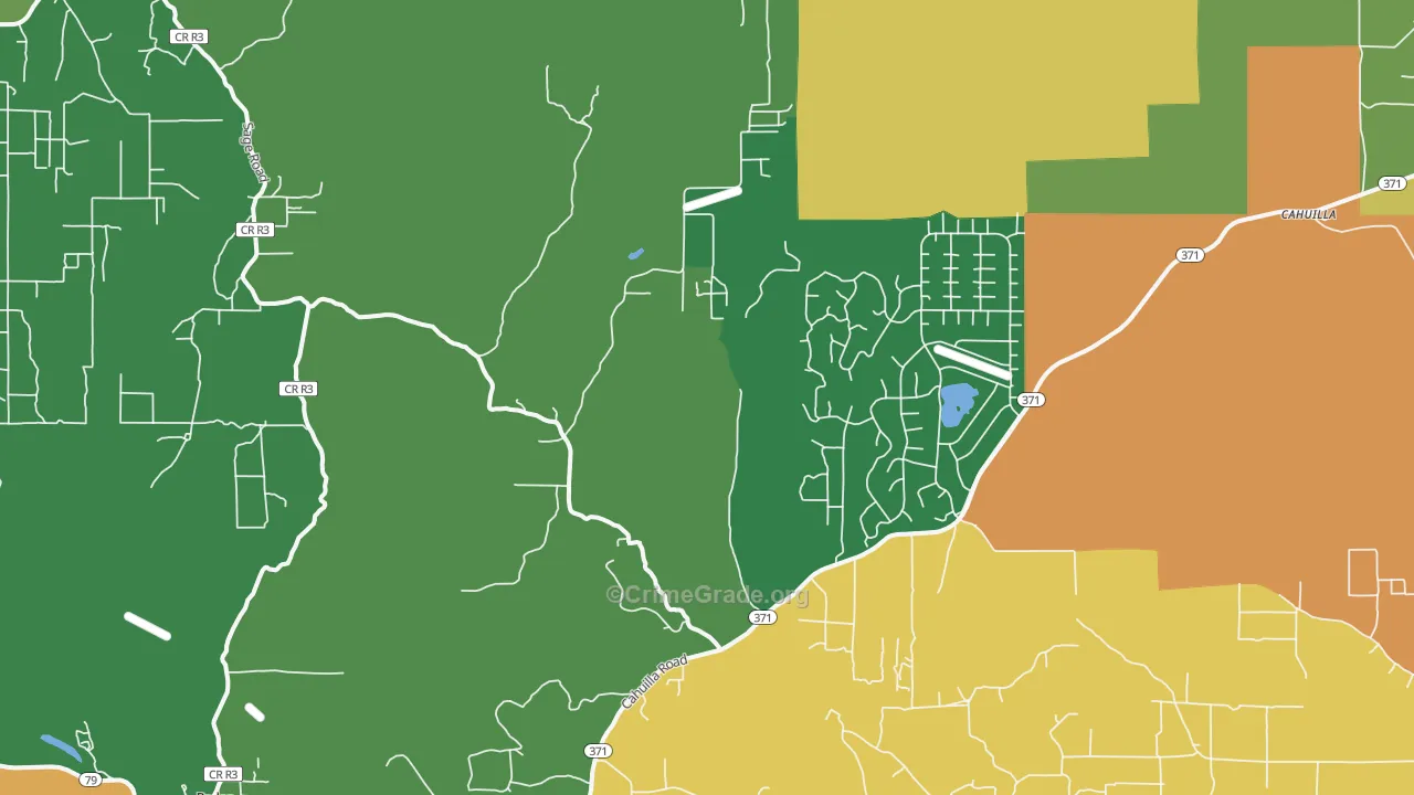 Holcomb Village, CA Map of Drug-Related Crime Rates
