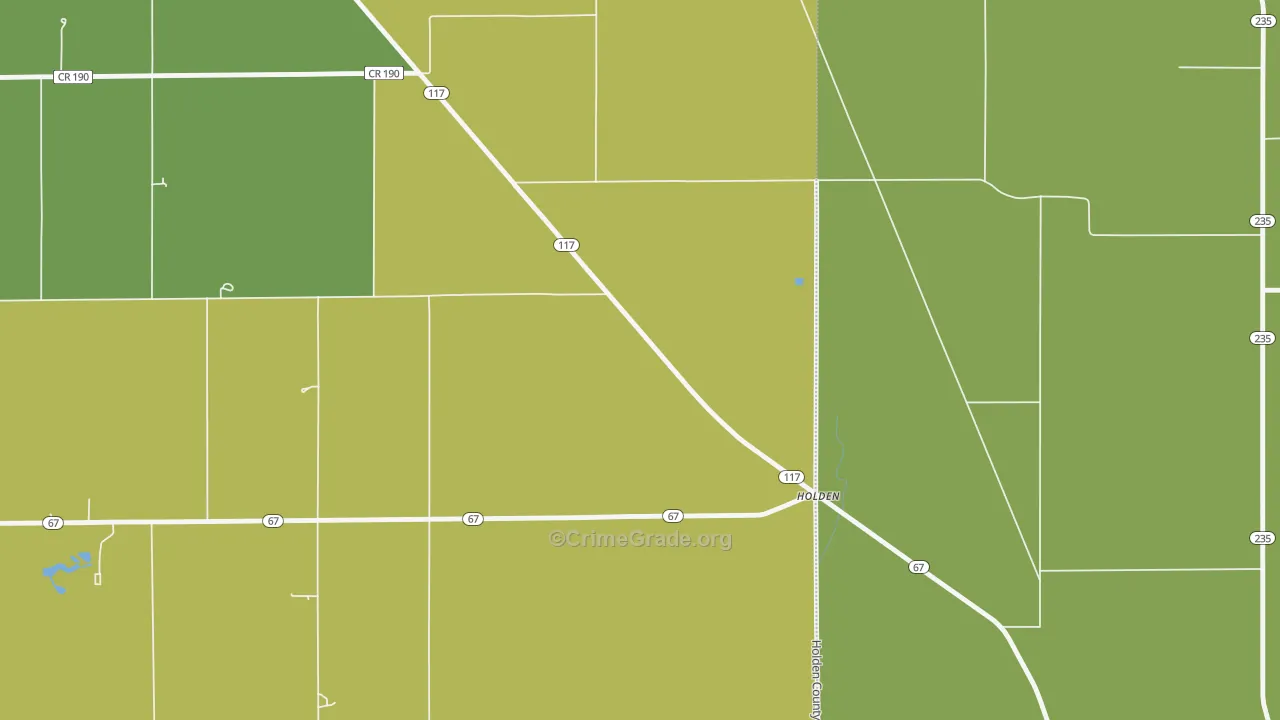 Holden, OH Map of Drug-Related Crime Rates