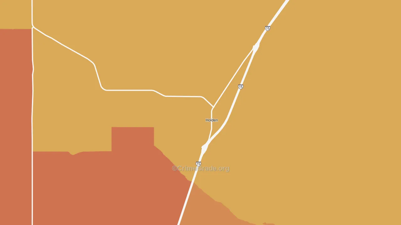 Holden, UT Map of Drug-Related Crime Rates