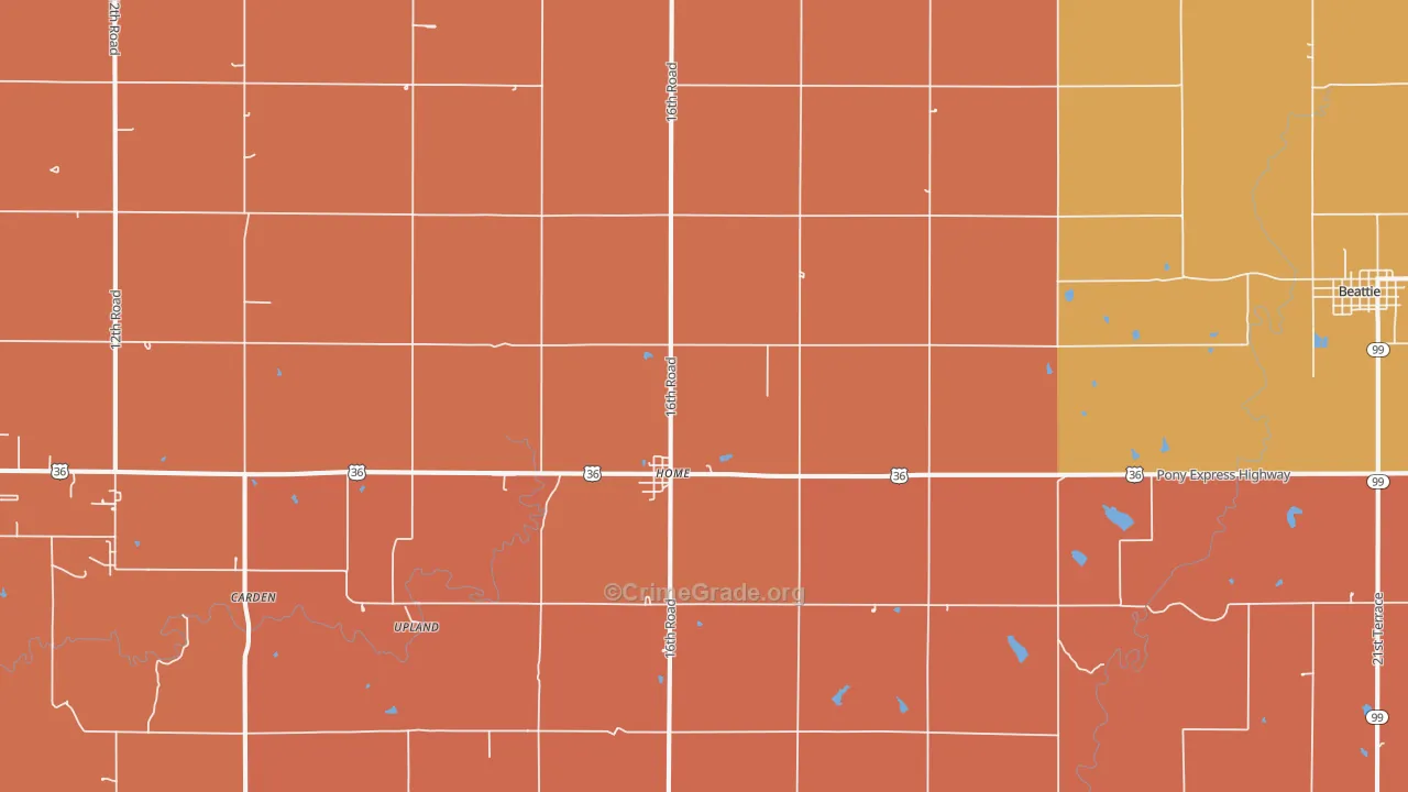 Home, KS Map of Drug-Related Crime Rates