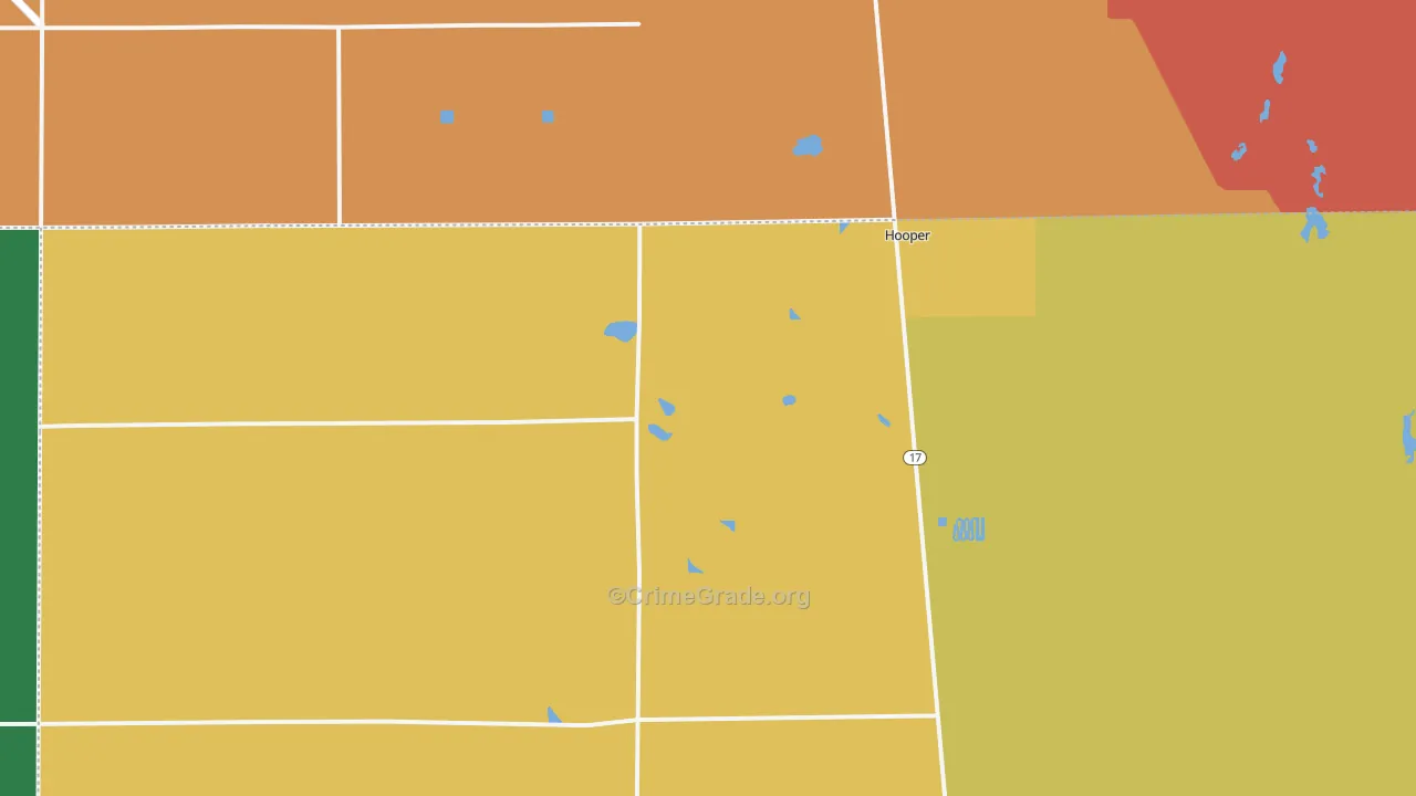 Hooper, CO Map of Drug-Related Crime Rates