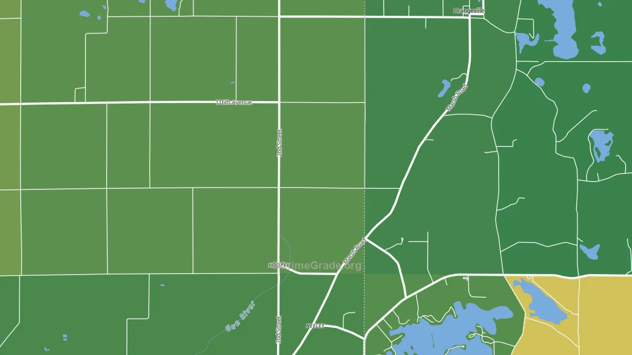Hooper, MI Map of Drug-Related Crime Rates