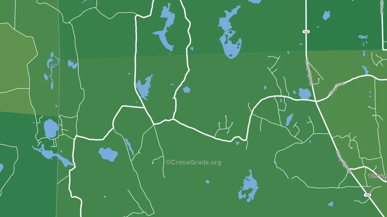 Hopkins Hollow, RI Map of Drug-Related Crime Rates