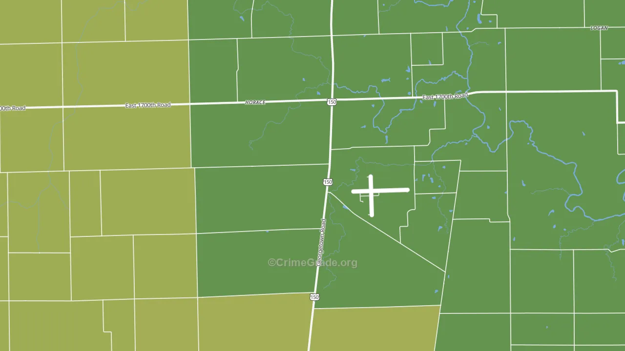 Horace, IL Map of Drug-Related Crime Rates
