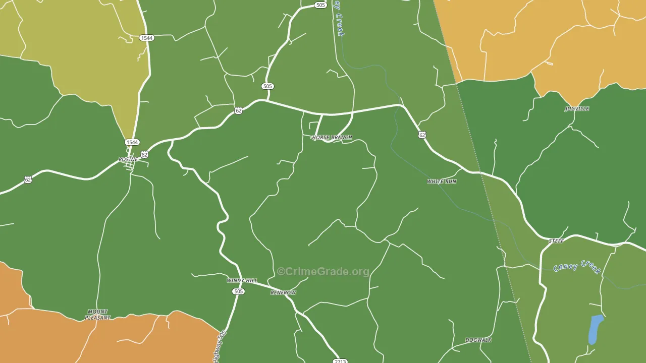 Horse Branch, KY Map of Drug-Related Crime Rates