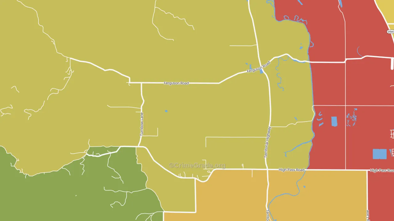 Horton, OR Map of Drug-Related Crime Rates