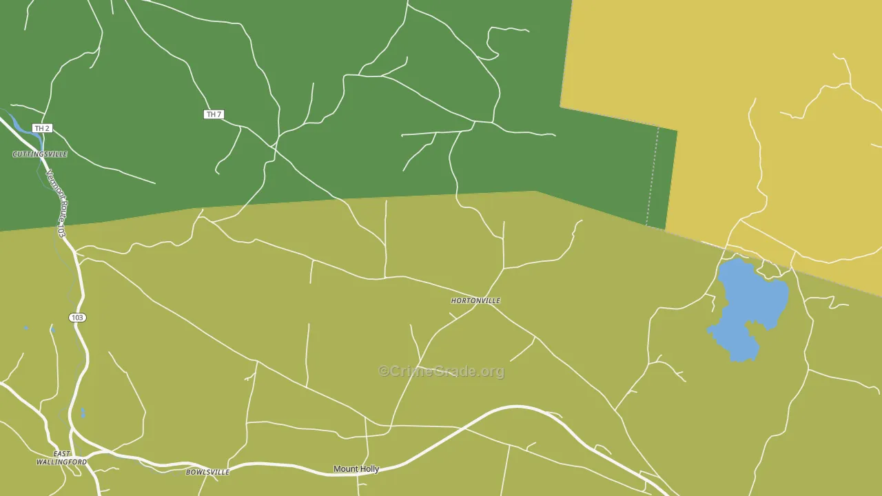 Hortonville, VT Map of Drug-Related Crime Rates