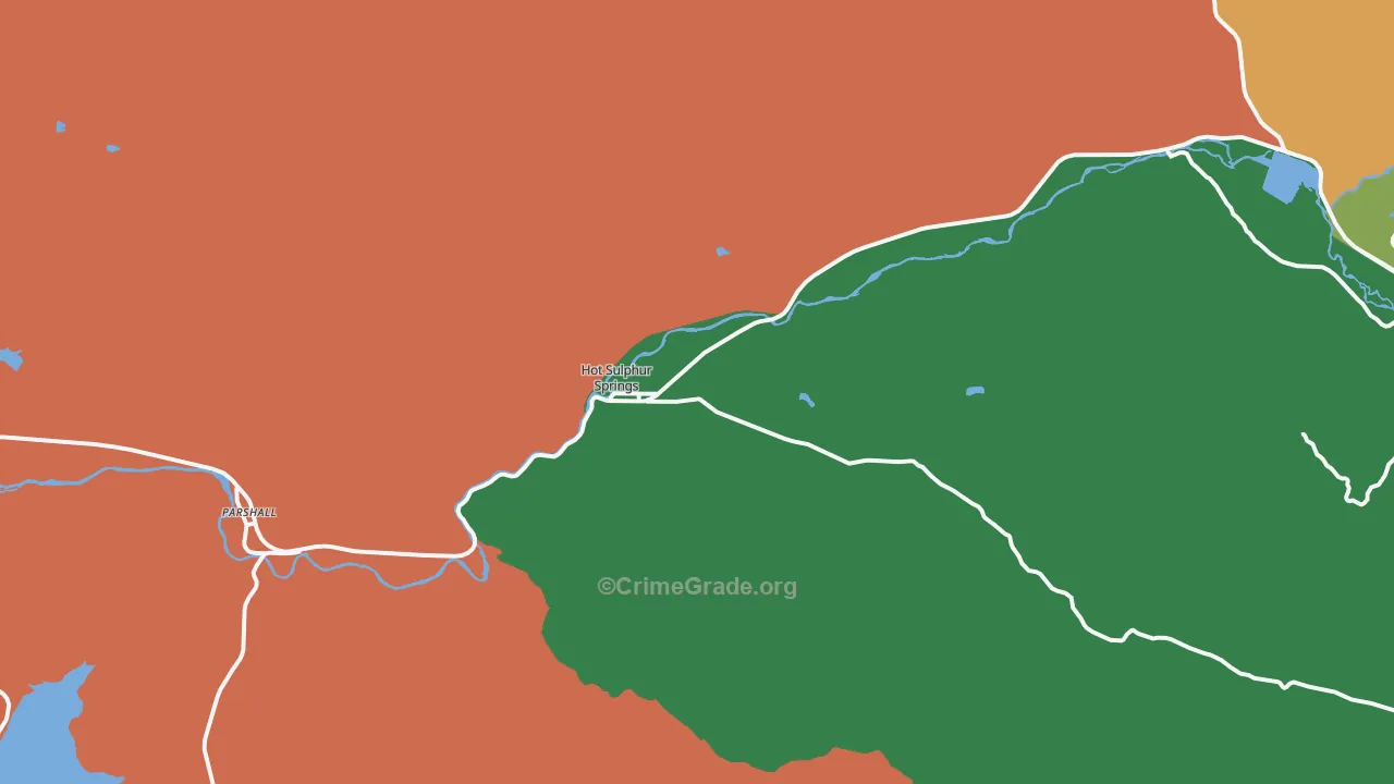 Hot Sulphur Springs, CO Map of Drug-Related Crime Rates