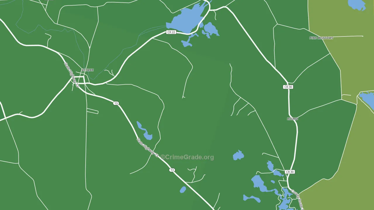 Howardville, NY Map of Drug-Related Crime Rates