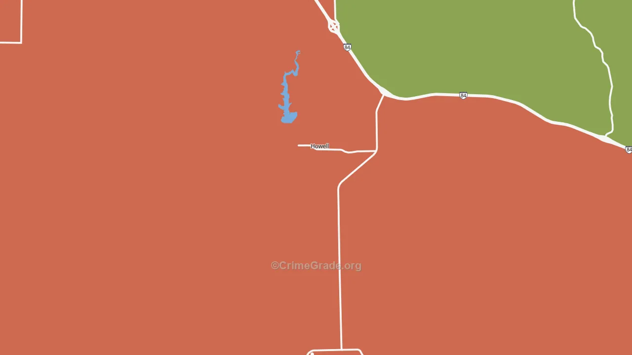 Howell, UT Map of Drug-Related Crime Rates