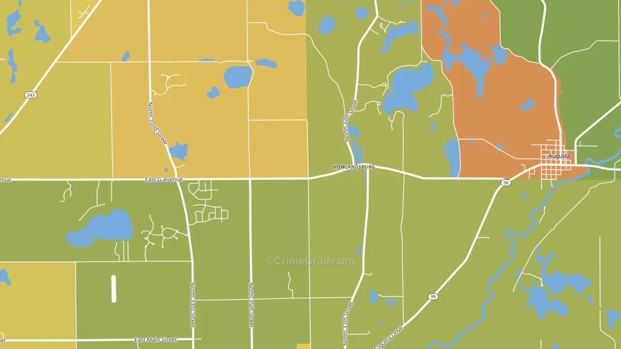 Howlandsburg, MI Map of Drug-Related Crime Rates