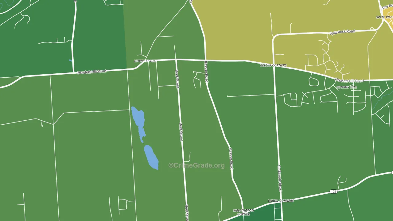 Howlett Hill, NY Map of Drug-Related Crime Rates