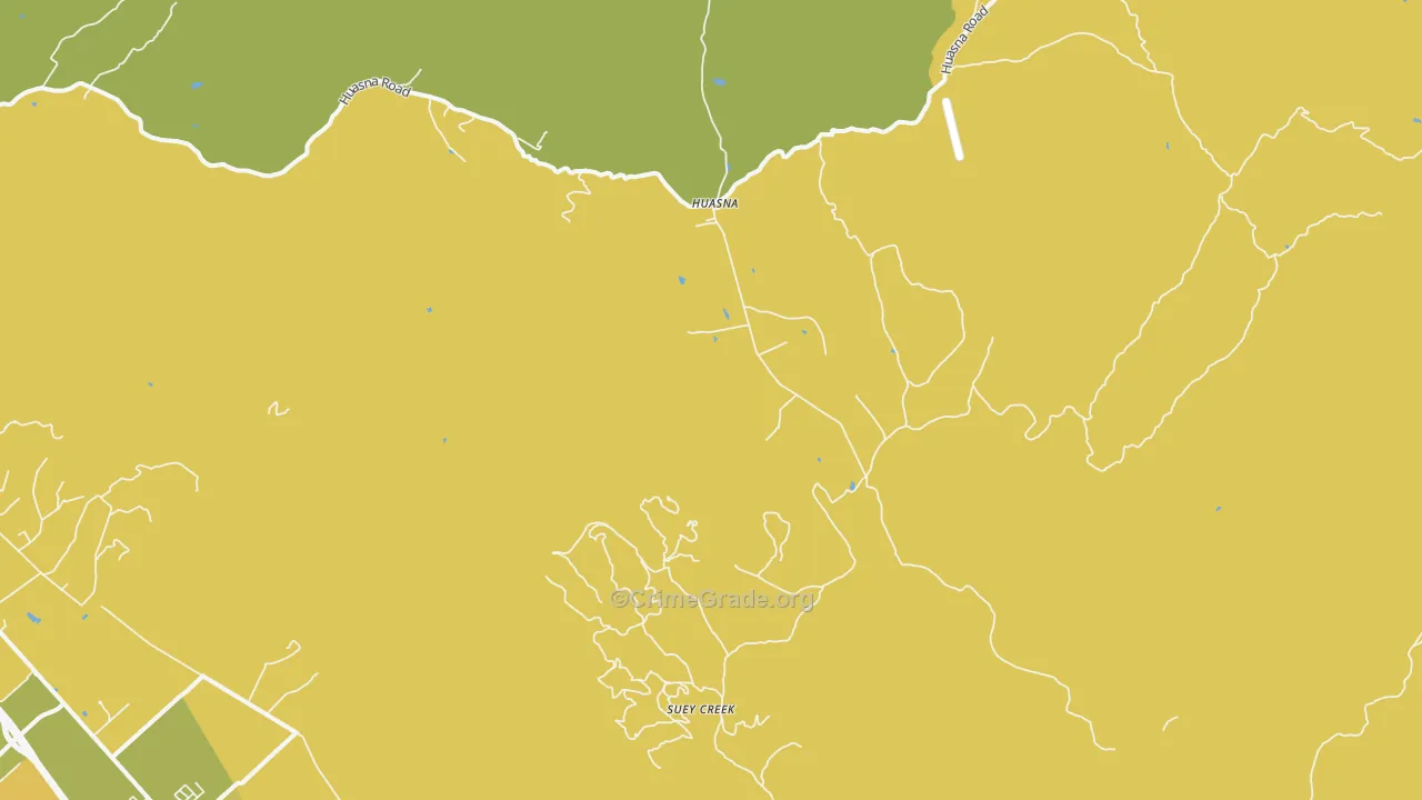 Huasna, CA Map of Drug-Related Crime Rates