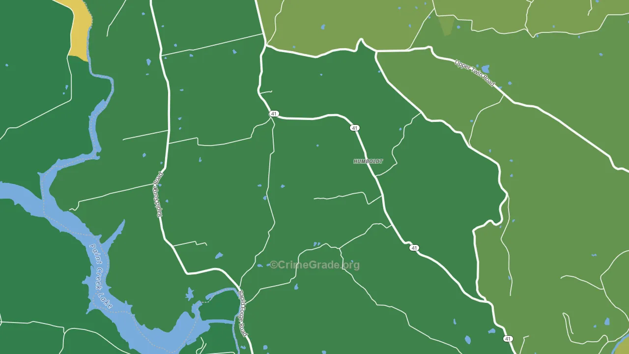 Humboldt, OH Map of Drug-Related Crime Rates