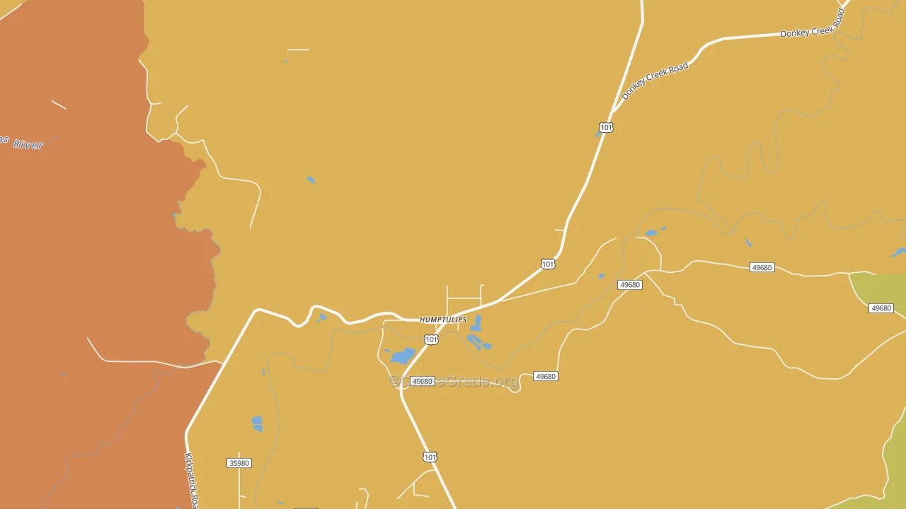Humptulips, WA Map of Drug-Related Crime Rates