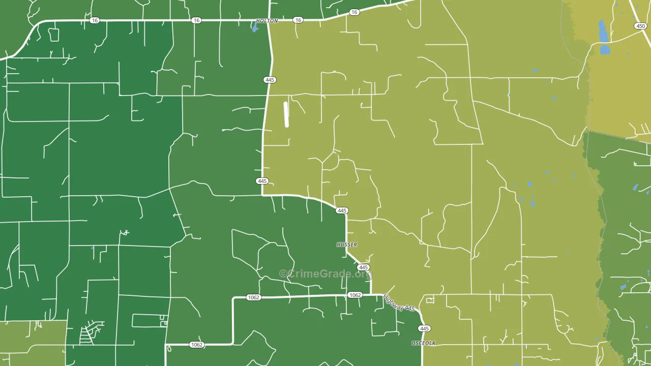 Husser, LA Map of Drug-Related Crime Rates