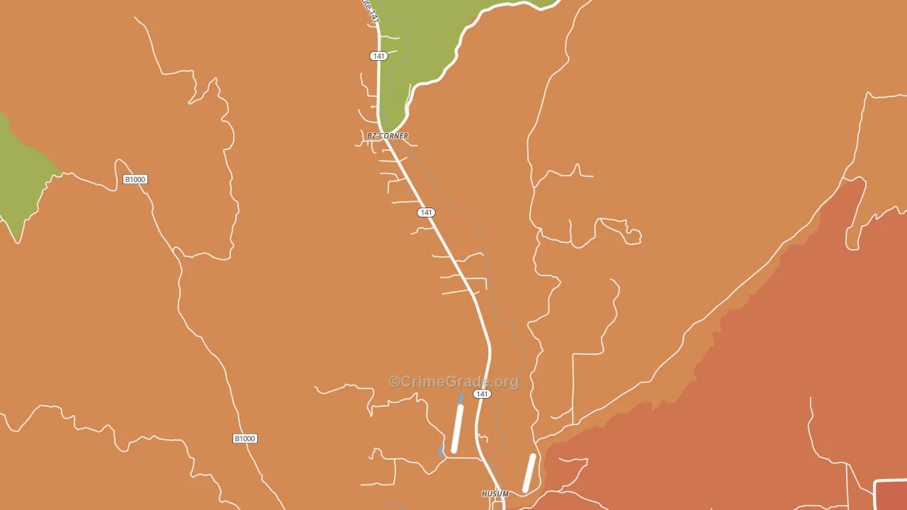 Husum, WA Map of Drug-Related Crime Rates