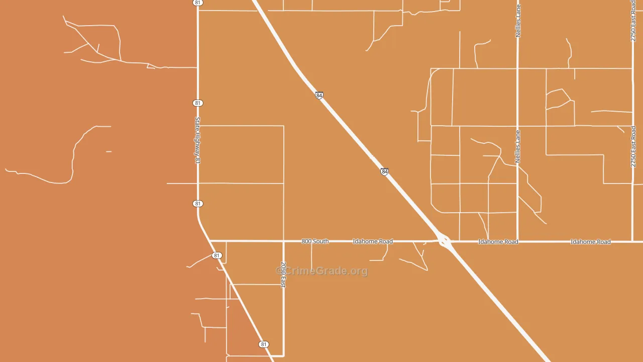 Idahome, ID Map of Drug-Related Crime Rates