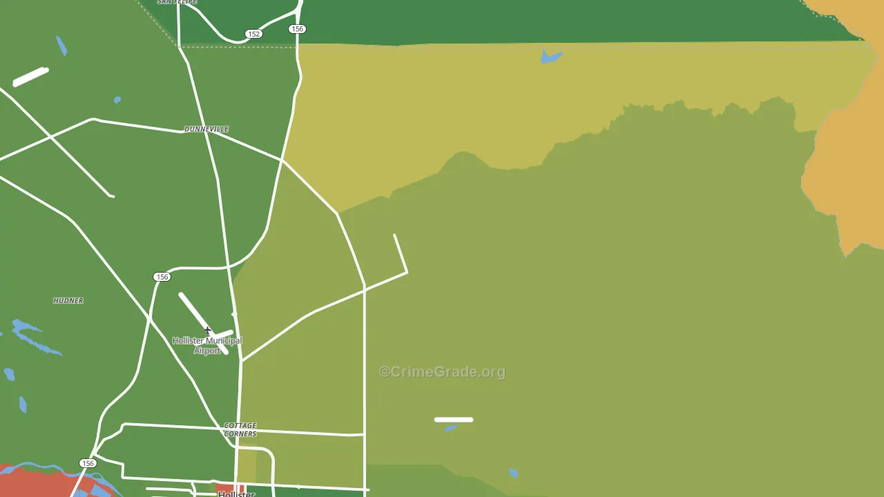 Idria, CA Map of Drug-Related Crime Rates