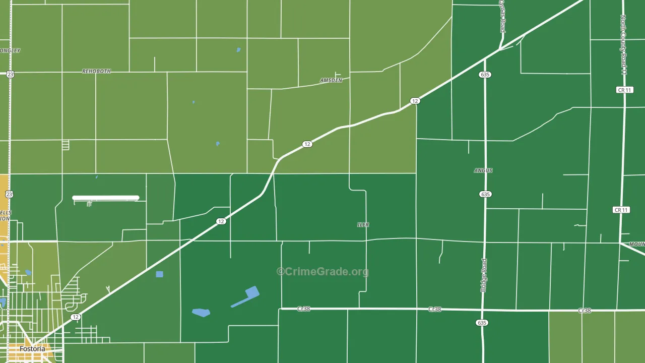 Iler, OH Map of Drug-Related Crime Rates