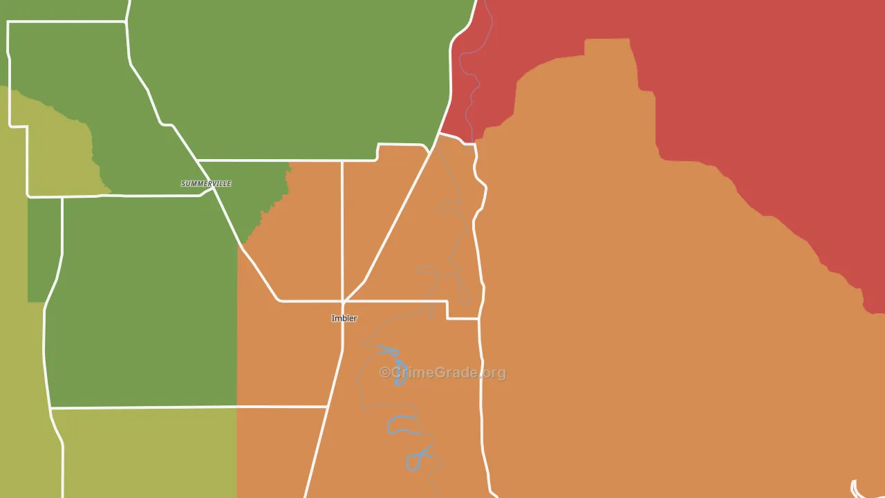 Imbler, OR Map of Drug-Related Crime Rates