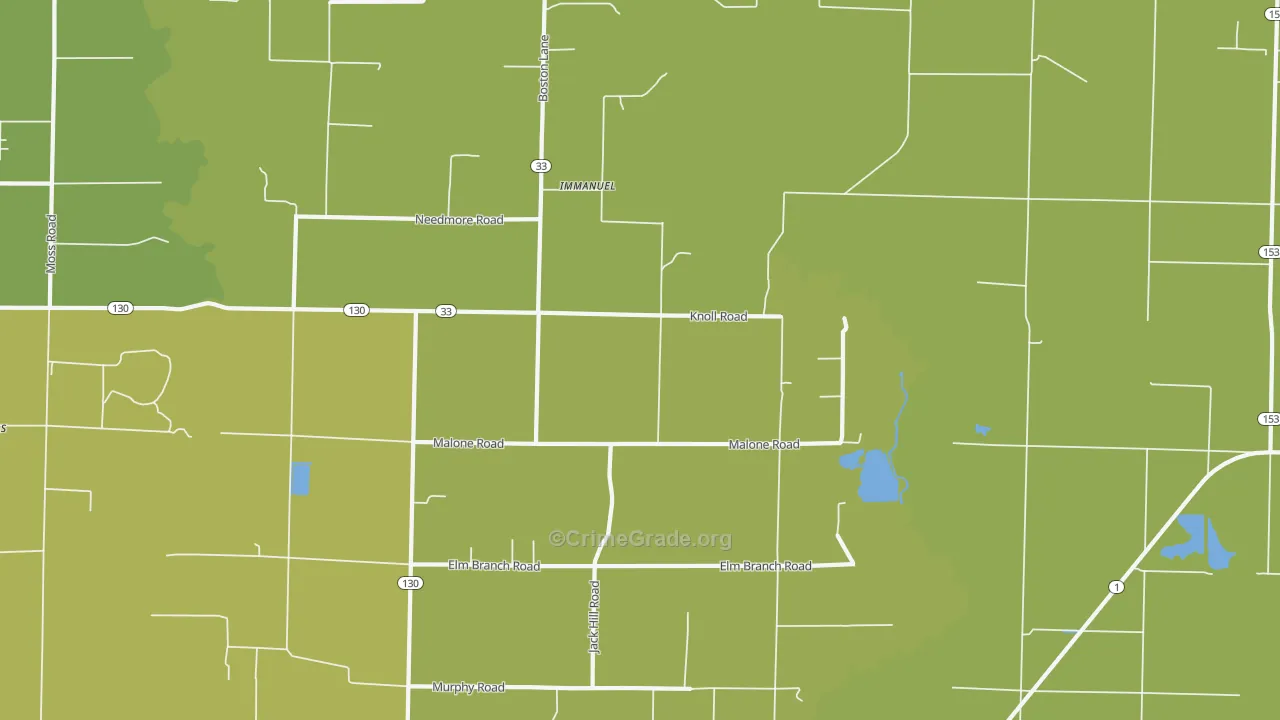 Immanuel, AR Map of Drug-Related Crime Rates