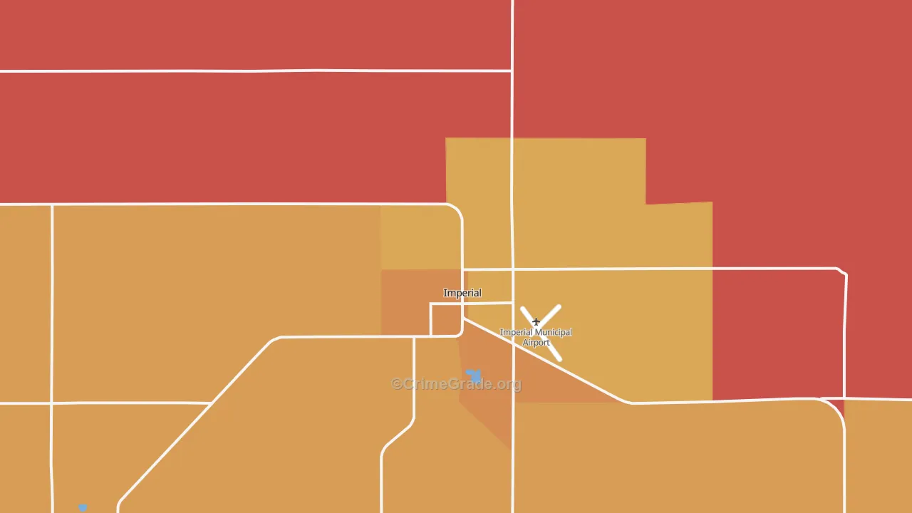 Imperial, NE Map of Drug-Related Crime Rates