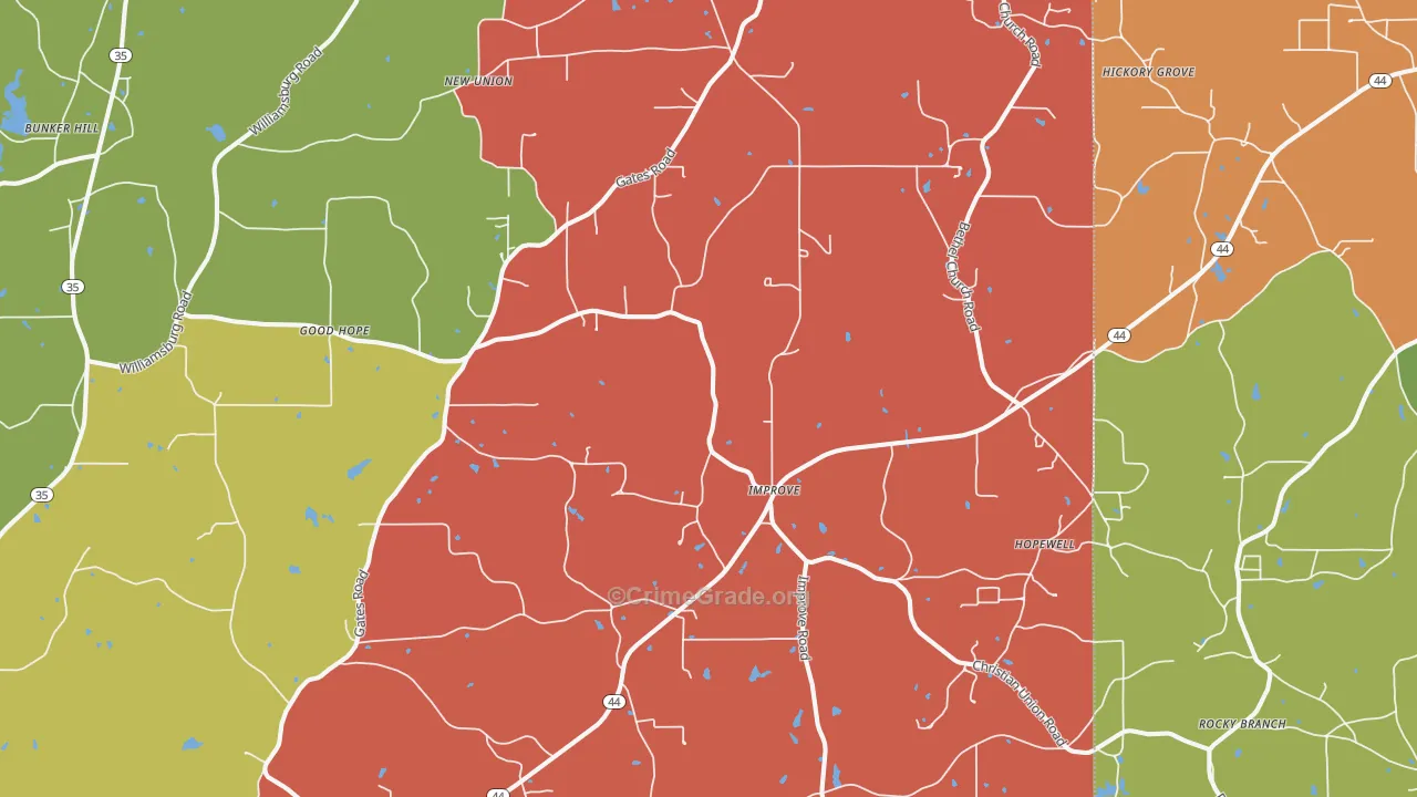 Improve, MS Map of Drug-Related Crime Rates