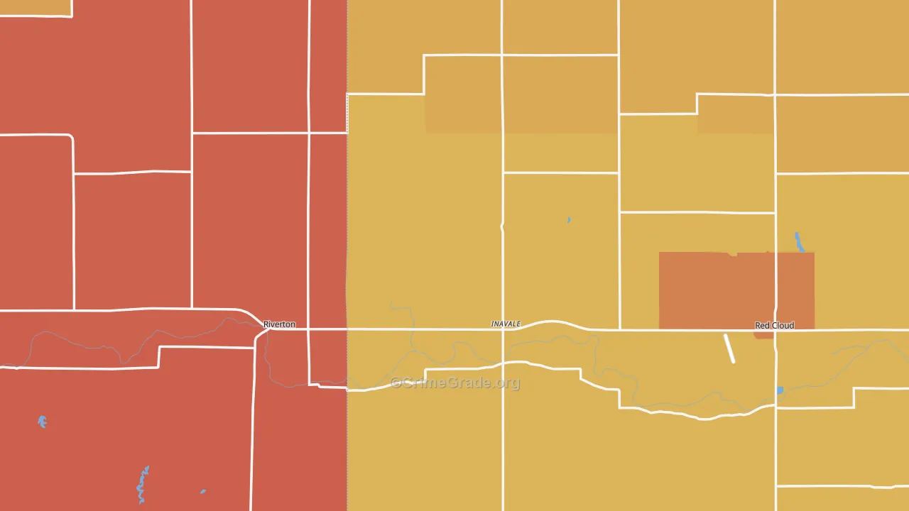 Inavale, NE Map of Drug-Related Crime Rates