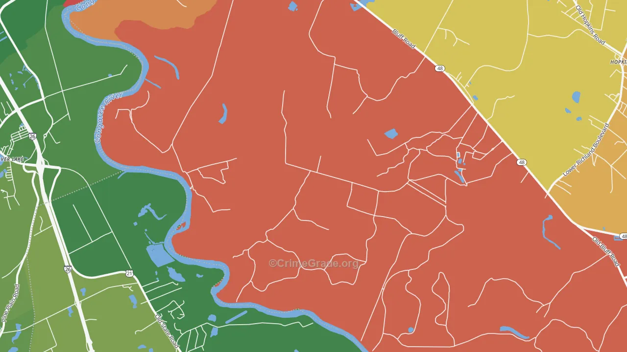 Independents, SC Map of Drug-Related Crime Rates