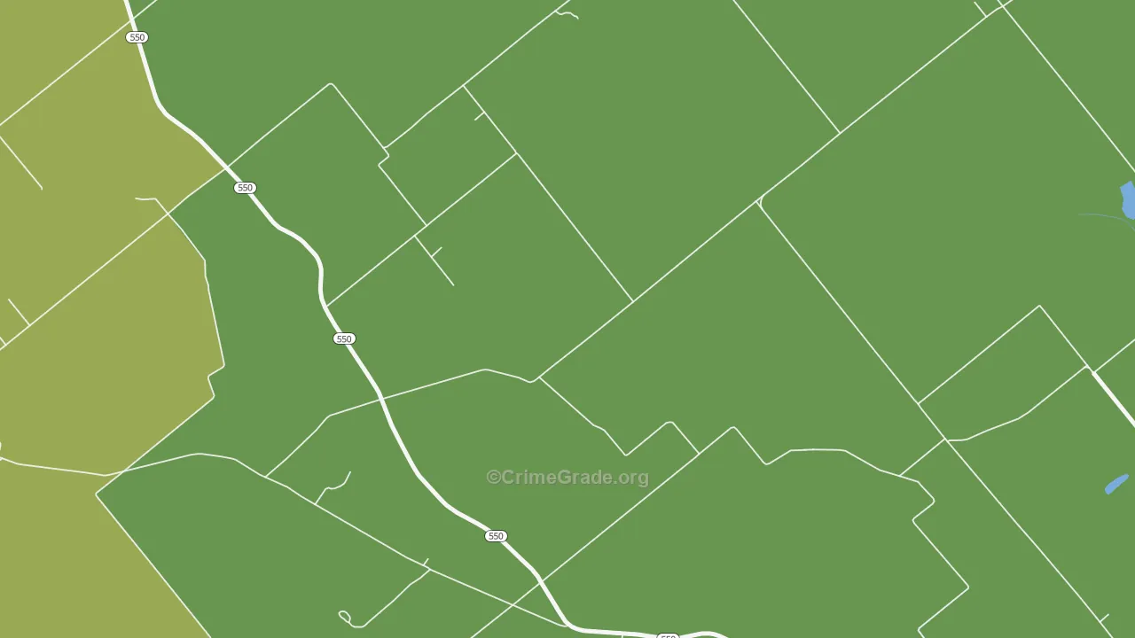 Indian Creek Settlement, IN Map of Drug-Related Crime Rates