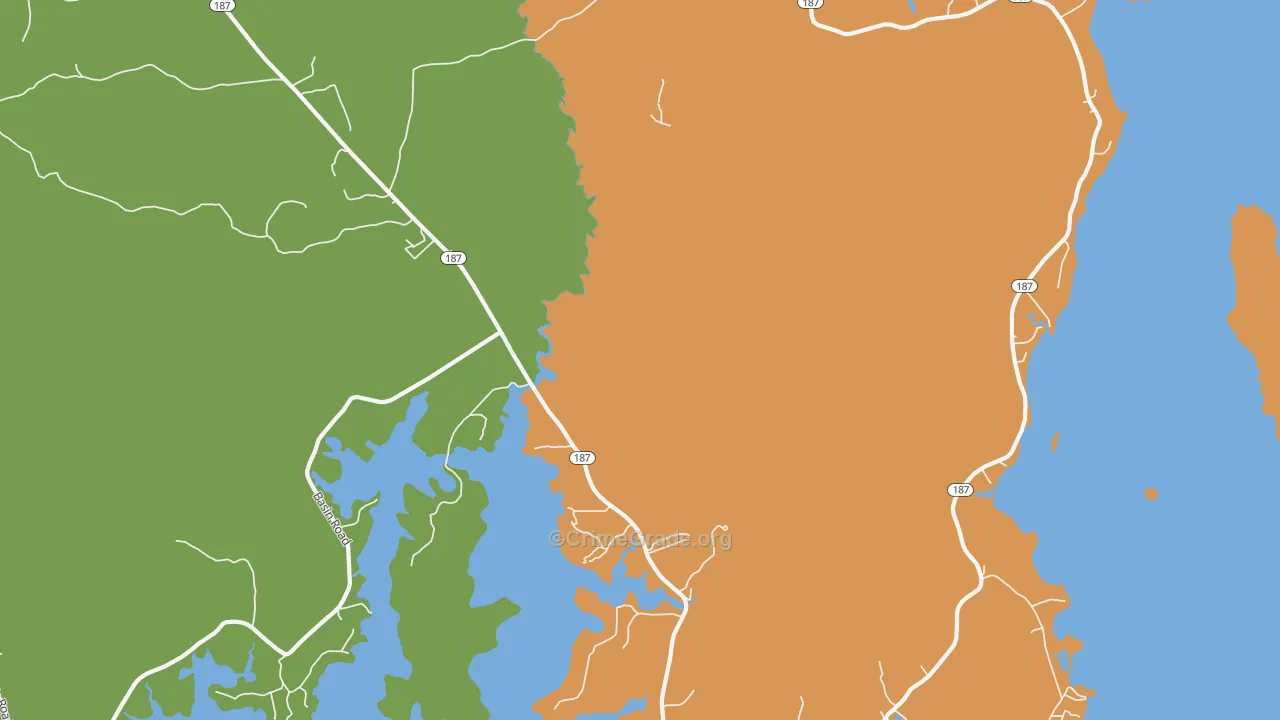 Indian River, ME Map of Drug-Related Crime Rates