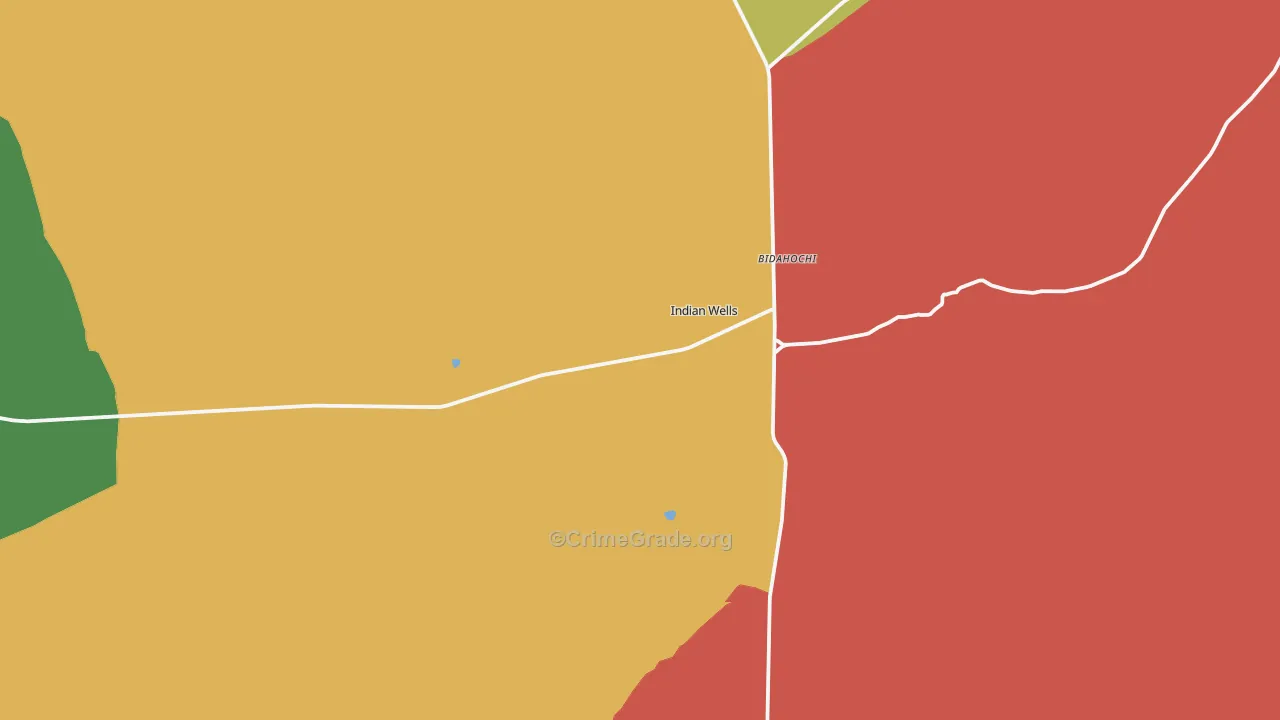 Indian Wells, AZ Map of Drug-Related Crime Rates