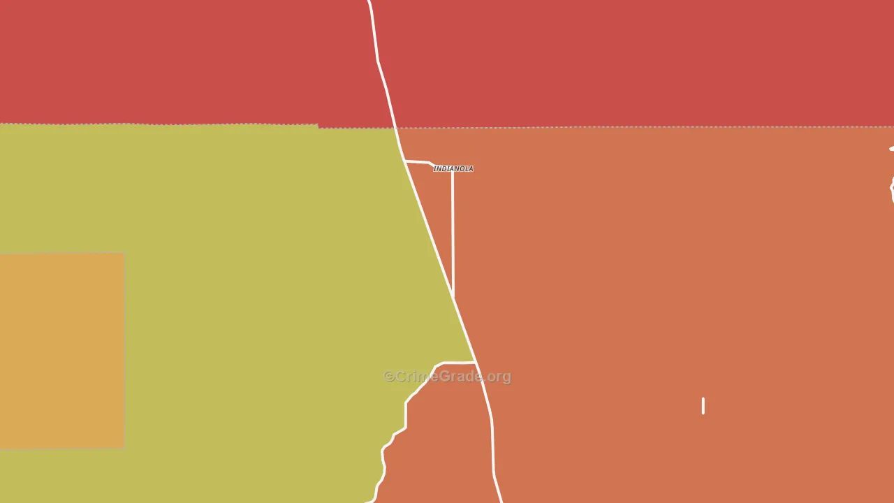 Indianola, UT Map of Drug-Related Crime Rates