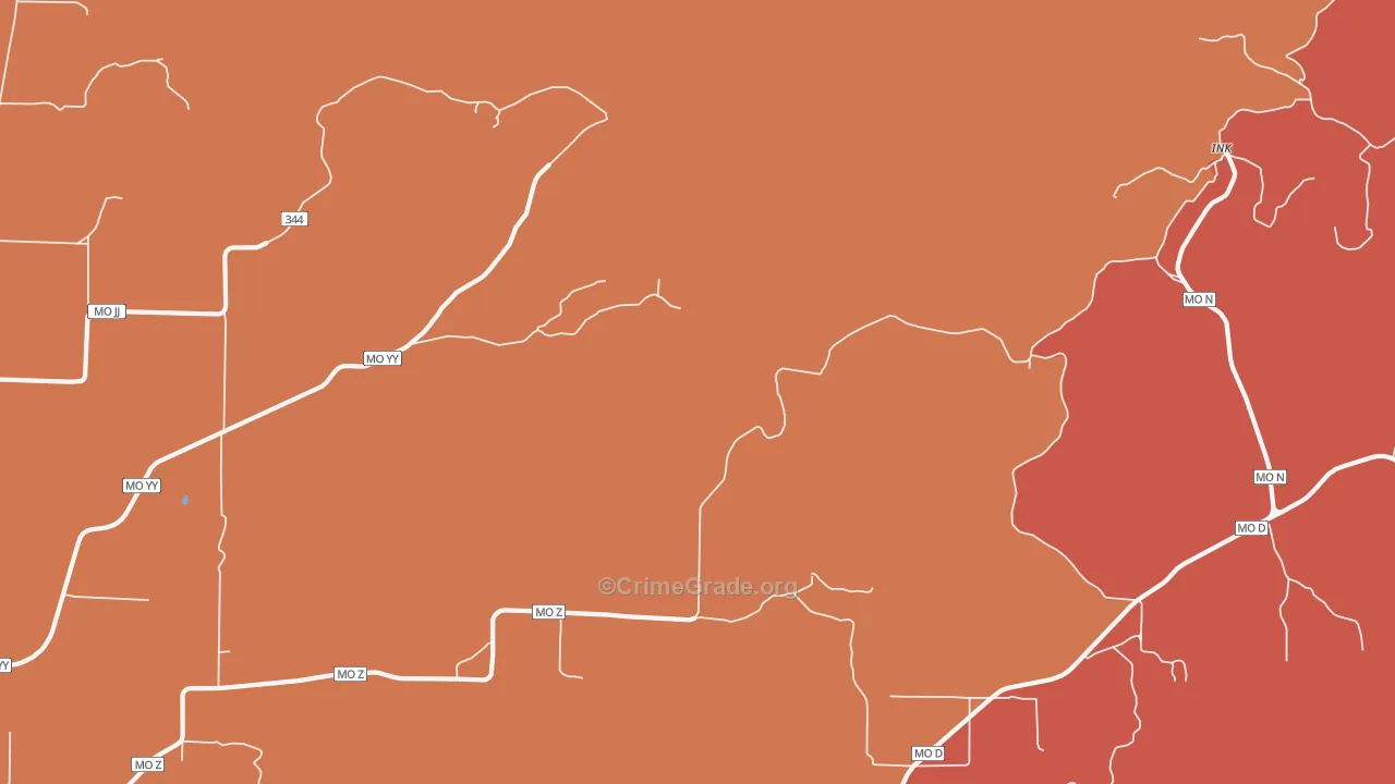 Ink, MO Map of Drug-Related Crime Rates