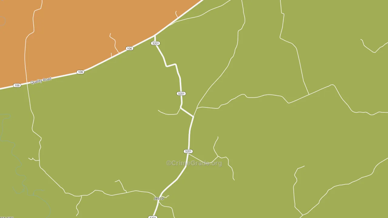 Insco, KY Map of Drug-Related Crime Rates