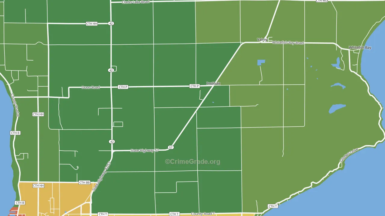 Institute, WI Map of Drug-Related Crime Rates
